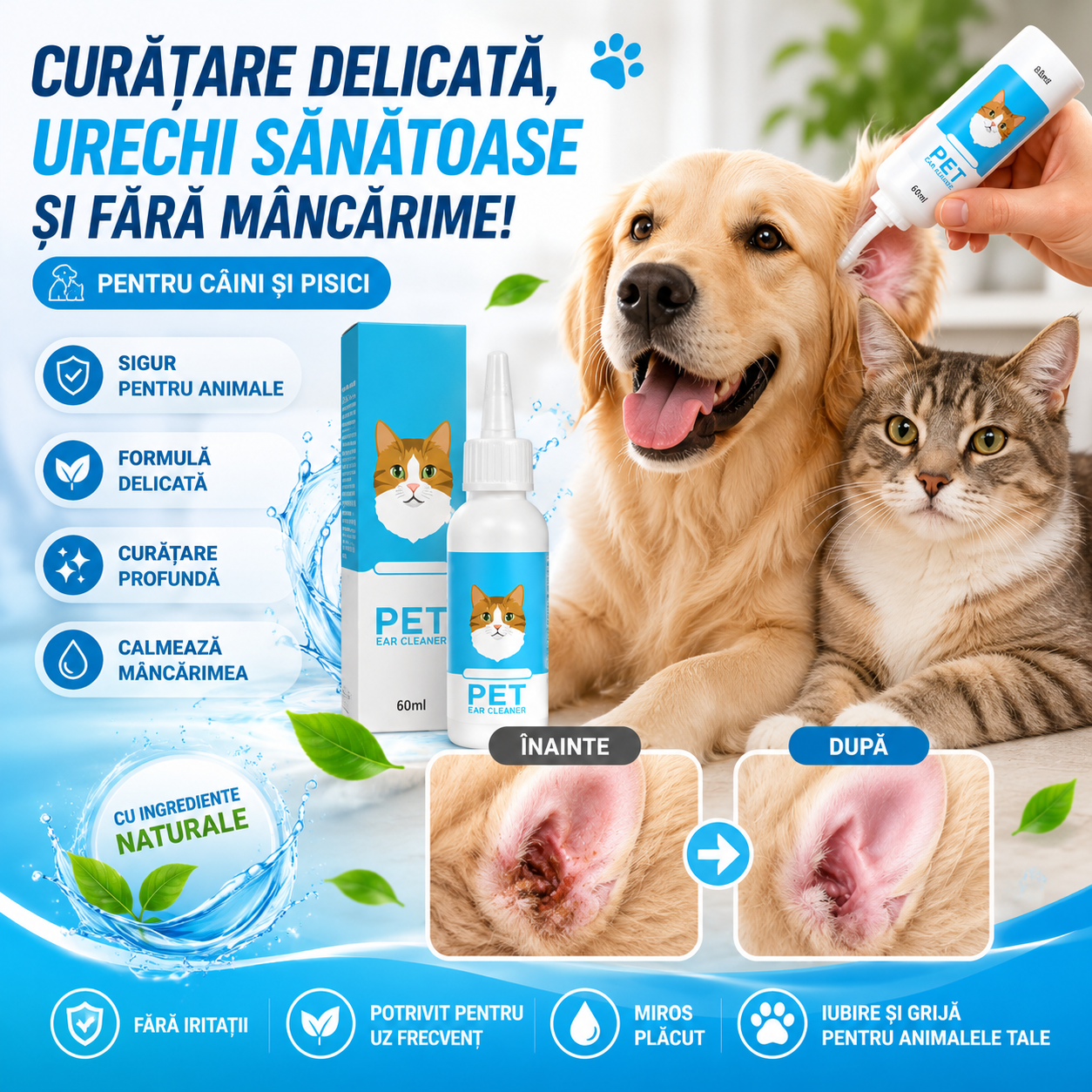 Soluție Pentru Curățarea Urechilor PetClean™