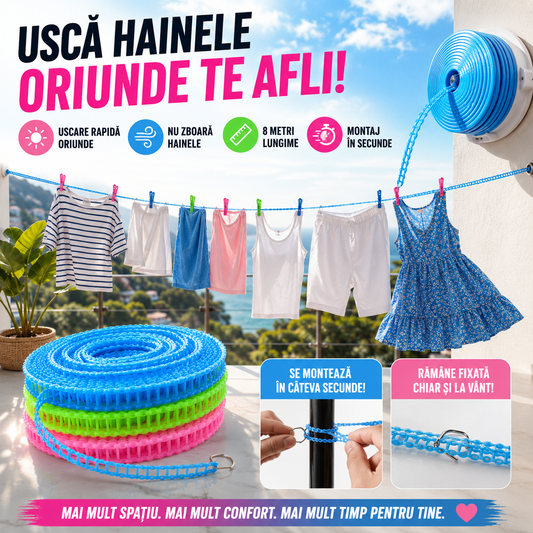 Frânghie Uscat Haine Reglabilă DryLine™