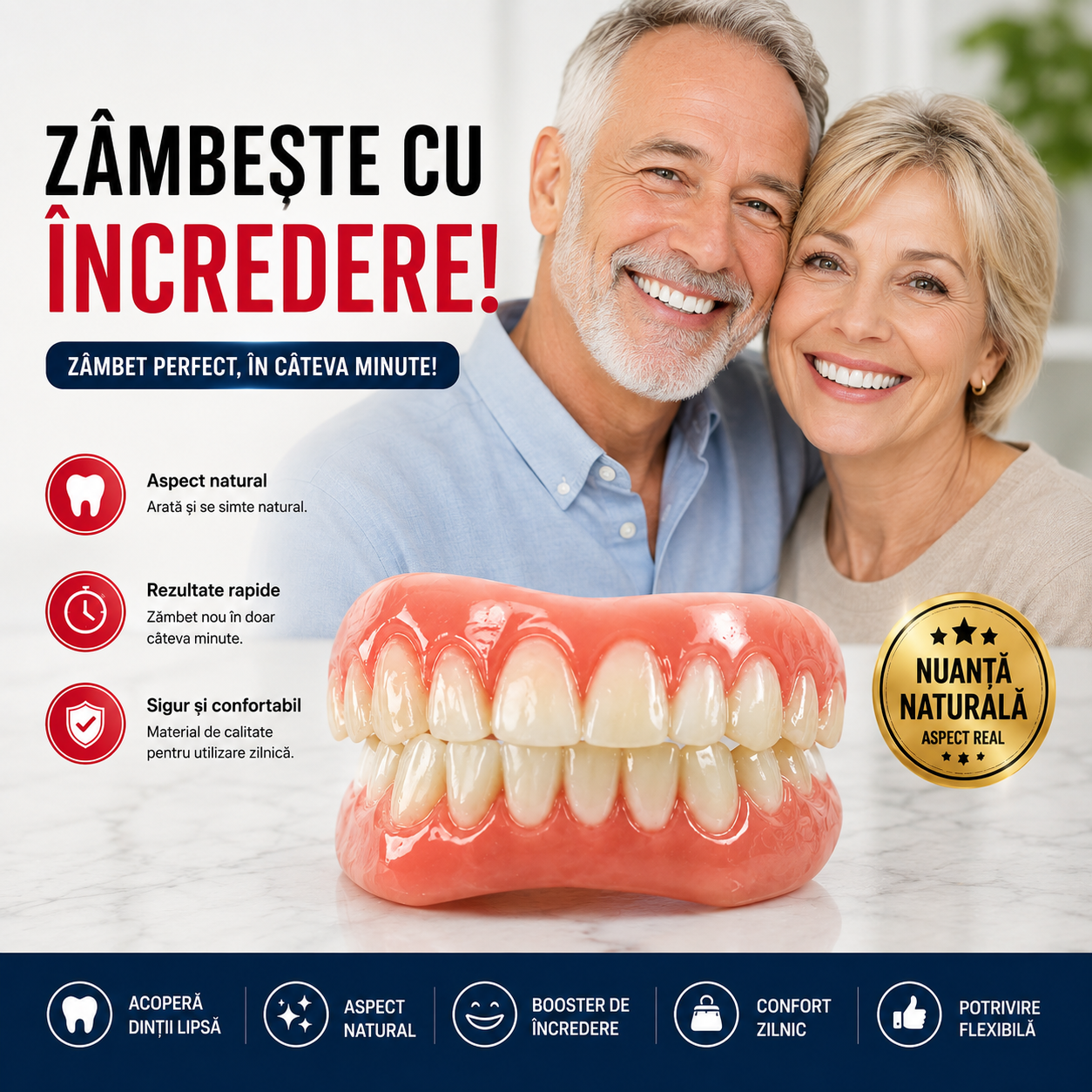 Proteză Dentară Ajustabilă DentaSmile™